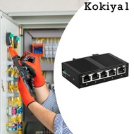 [Kokiya1] Industrial Ethernet Switch Ethernet Splitter 10/100Mbps 5 Port 1Gbps Switching Capacity Co