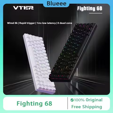 Feker Fighting68 Magnetic Switch Mechanical Keyboard 8K Wired Gaming Keyboard Custom Hot Swap Valora