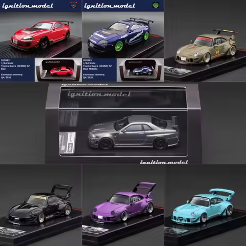 [PreSale] IG 1:64 R34 Omori Factory Supra (JZA80) RZ RWB 993 Diecast Model Car