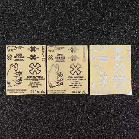 Tactical NOVESKE Fire Pig Metal Sticker Jinming Supply M4 SCAR LDT416ak74U Accessories