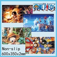 Hot 4 Styles One Piece Playmat 600x350mm 2mm Thick Single Player Non-Slip Card Mat, Durable Kids Tab