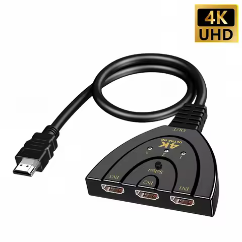4K*2K Mini 3 Port HDMI-compatible Switch 4K Switcher Splitter 1080P 3 Input 1 Output Port Hub for Xb