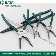 SATA GERMAN STYLE INTERNAL SNAP RING PLIERS , STRAIGHT TIPS / 5'' / 7'' / 9'' / 13'' / SATA 72031 / 