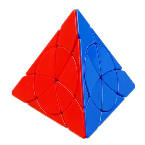 YJ 3x3 Petal Flower Pyramid Strange-shape Magic Cube Speed Puzzle Education Profissional Children's 