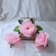 Bunga Mawar Artificial Bunga Plastik Dekorasi Lamaran Hantaran - Baby Pink