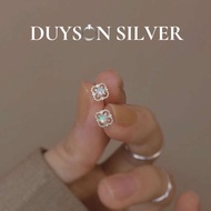 Khuyên Ý Nữ Opal Bông Tai Bạc Mạ Vàng Đính Đá Sắc Màu DUYSON SIER (Giá Bán/1 Đôi) [Knxk20]