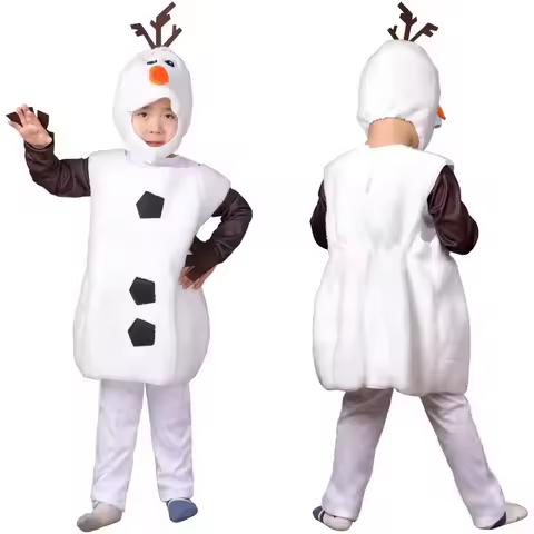 Children's Olaf clothes Frozen Snow lovely snowman dress up kindergarten activities Cosplay Olaf sta