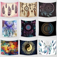 pink feathers beauty vintage Mandala music symbol wall art tapestry bedroom wall background home wal