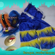 Children's BARONGSAI MASK + PANTS + MUSICAL INSTRUMENT BLUE BELL QUALITY MATERIAL!!