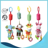 Upgrade Baby Infant Toys Infant Stroller Bed Cot Crib Hanging Doll Teether Animal Rattles Toys