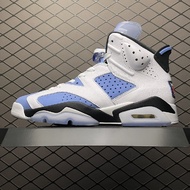 Official AJ6 Mid-Top Air Cushion Cushioning Basketball Shoes aj4 Pure White Women's Shoes Outdoor Tr