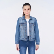 Áo Khoác Jean Nữ Trơn Cao Cấp Màu Xanh Aaa Jeans