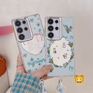 Flower Rabbit Mirror Casing For OPPO A98 A80 A79 A59 A16K A16E A5 Pro A2M A3X A3 A2X A2 Pro India A1