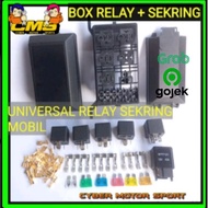 Universal car fuse relay package full set. fuse box plus relay.