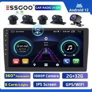 ESSGOO 2+32GB Carplay 360 Camera AHD Camera DSP 2 Din 9"/10" Android Car MP5 Player IPS Screen 8 Core WiFi GPS Android Auto Mirror link Car Radio