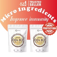 Micro Ingredients Vitamin D3 K2 Supplement Softgels