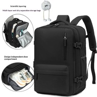 Men's and women's 40L waterproof weekend travel backpack with shoe compartment, 16-inch laptop porta
