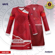 Jamboo Fashion Red Muslimah Family/ Couple Shirt MRSM Full Sublimation Family Clothing Outfits Baju 