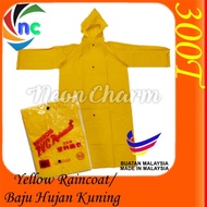 NC 300T Yellow PVC Raincoat/ Baju Hujan Kuning