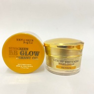 Paket Refli Skin Sunscreen BB Glow + Luxury Night Cream - Paket Cream Siang &amp; Cream Malam - Mencerahkan Lebih Cepat - MS GLOW 09