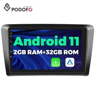 Podofo 9 Inch Android 13 Car Radio For VW Bora 2012-2015 Autoradio Car Stereo Carplay Android Auto GPS Wifi Hifi FM RDS