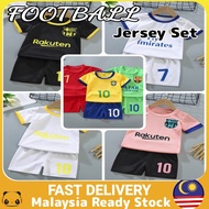 Baju Jersi Kanak Kanak Sport Wear Kids Boys Sets Short Sleeve T-shirt+Short Pants Football Basketbal