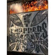 West Coast Choppers Sticker (1 Pack Contains 5 Pieces 12.5" 1 6" 2 3" 2) Imported Product 1