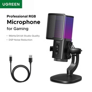 UGREEN USB Microphone with Touch Mute Button RGB Suitable for PC Mac Gaming Karaoke Recording Stream