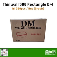 Promo Grosir! Thinwall Dm 500 Ml Rectangle 500Pcs