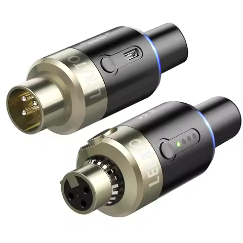 Lekato Mw-1/nux B-4 Plus Pro Wireless Mic System Zero Latency Xlr Transmitter/receiver Tour-Ready fo