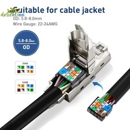 [DelicationS] 1Pcs RJ45 Shielded Toolless Modular Termination Plug RJ45 Cat8 Cat7 Cat6A Connector 20