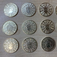 Machine Game Arcade Machine Coin Changer 100pcs Metal Token 23mm 25mm Laundry Dobi Vending Machine W
