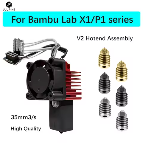 For Bambu Lab P1S Hotend Complete Assembly Upgrade Hardened Steel Extruder Kit For X1 X1C P1P P1S Fa