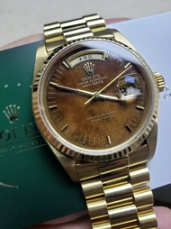 Rolex Daydate 18038 Wood dial with service card