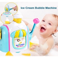 24小时发货BJBaby Bath Toy Ice Cream Bubble Machine Bathroom Essential Bath Toy Bubble Ice Cream Maker Foam Factory Bathtub Toy Bath Artifact