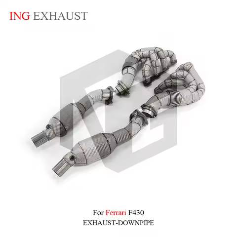 ING Catalyzed Downpipe for Ferrari F430 Header Engine Nozzler Customize Accessories Automotive Exhau