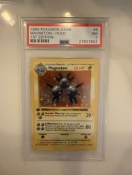 PTCG Pokemon/初代寵物小精靈卡 1999 First (1st) Edition Base Set Magneton Holo PSA 7