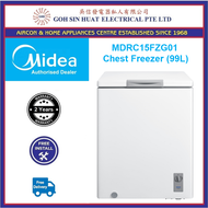 [Bulky] Midea MDRC152FZG01 Chest Freezer (99L) White