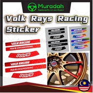 VOLK RACING Ce28 CR II CE28 SL HIGH GRADE RIMS STICKER REFLECTIVE rays Volk rim replacement sticker