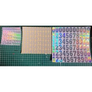 Sticker Number / Number