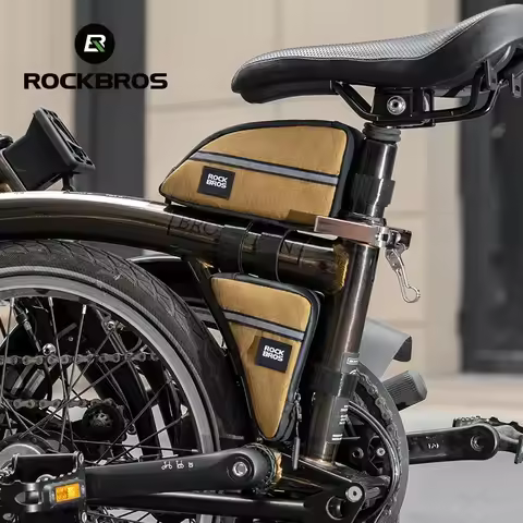 ROCKBROS Portable Bicycle Bags for Folding Bike Brompton Nylon Triangle Tube Bag Travel Casual Commu