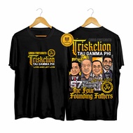 TEAM ITIK CLOTHING Tau Gamma Phi Grand Fraternity Triskelion 1968 T-Shirt for 57TH FOUNDING FATHERS