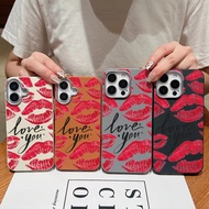 Red Lips Pattern Shockproof Phone Case for Vivo Y300 Y200 Y400 Pro Y76 Y76S Y39 Y04 Y29S Y19E Y04S Y