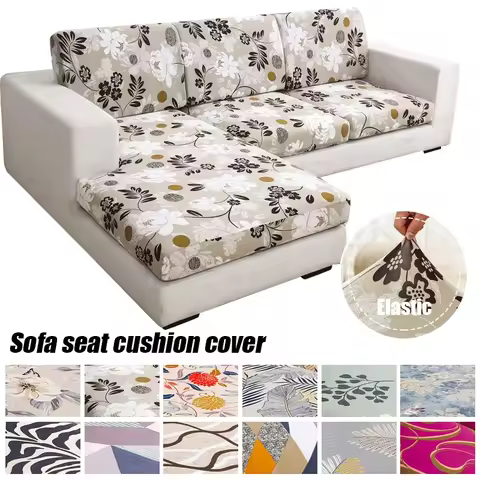 Elastic Sofa Seat Cushion Cover for Living Room Couch Cover Sofa Slipcover Armchair Seat Case Corner
