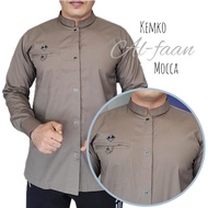 Baju Koko Al-faan koko Lengan panjang kemko pria atasan muslim pria kemeja full katun tokay