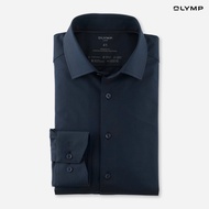 OLYMP  LUXOR Shirt เสื้อเชิ้ตผู้ชายแขนยาว สีกรมท่า ใส่สบาย รีดง่าย AUTU24