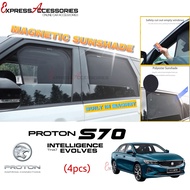 (Magnetic) Proton S70 Car Magnetic Sunshade Kereta Magnet Sun Shade S70 2024 penututp tingkap shade 