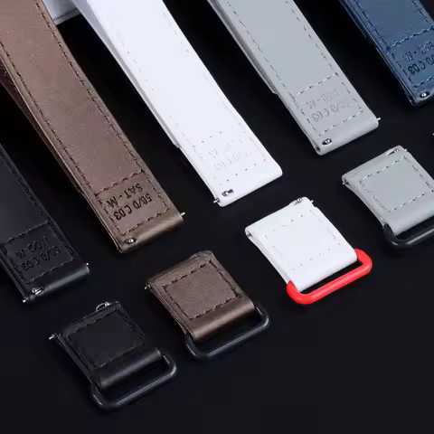 Leather Canvas Watchband for Omega for Swatch MoonSwatch Co-Branded Watch Strap Quick Release Band M