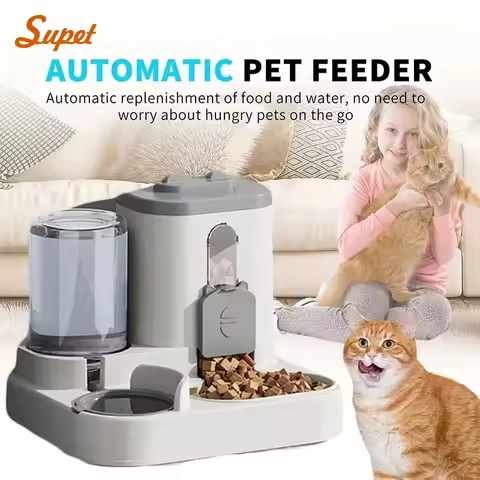 2in 1 Cat Food Dispenser Water and Food Integrated Fully Automatic Cat Food Feeding and Water Dispen
