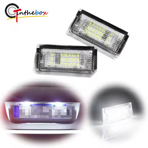 12V 18LED Number License Plate Light Lamp Cold White CANBUS Car No Error For BMW 3 Series E46 4D 199